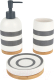 Набор аксессуаров для ванной Arya Neve / 8680943228949 (белый/серый) - 