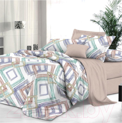 Комплект постельного белья Alleri Сатин Premium евро max / СП-273