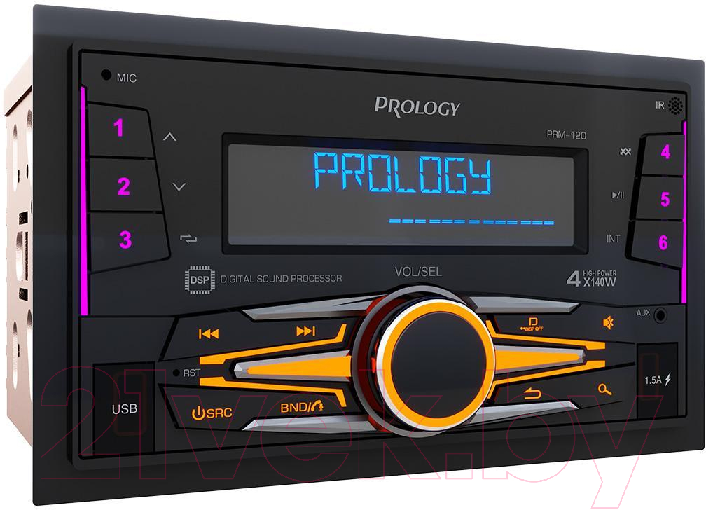 Бездисковая автомагнитола Prology PRM-120 — фото 2
