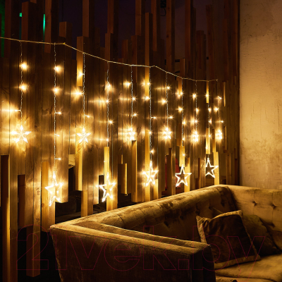 Изображение товара Светодиодная бахрома Uniel ULD-E3007-138/DTA WARM WHITE IP20 STARS-2 / UL-00009939