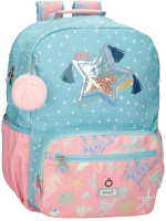 Школьный рюкзак Enso Keep The Oceans Clean / 9422321 (голубой/розовый) - 