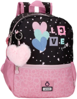 Школьный рюкзак Enso Love Vibes / 9452421 (черный/розовый) - 