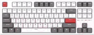 Клавиатура Royal Kludge RKR87 (белый/серый/красный, Brown Switch)