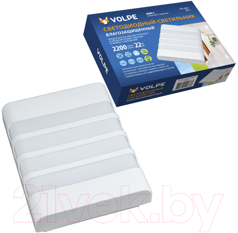 Светильник ЖКХ Uniel ULW-Q280 22W/4000K/S01 IP65 White / UL-00006710 — фото 2
