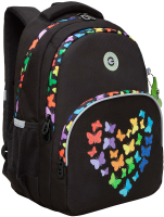 Школьный рюкзак Grizzly RG-460-4 (черный) - 