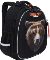 Школьный рюкзак Grizzly RAz-487-4 (черный) - 