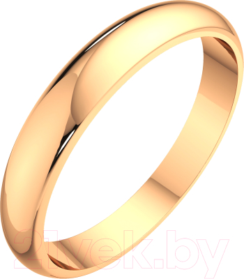 Кольцо обручальное из розового золота ZORKA 103004 (р.22)