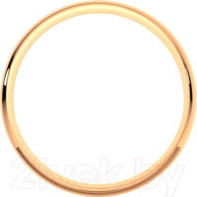 Кольцо обручальное из розового золота ZORKA 103004 (р.20)