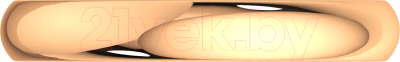 Кольцо обручальное из розового золота ZORKA 103004-9K (р.22.5)