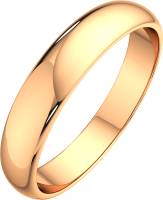 Кольцо обручальное из розового золота ZORKA 104006 (р.17.5) - 