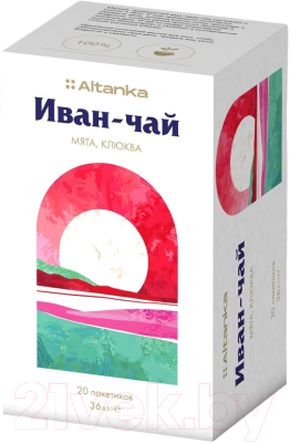 Чай пакетированный Altanka Фиточай Иван-чай, мята, клюква (20пак)