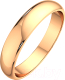 Кольцо обручальное из розового золота ZORKA 104006 (р.18) - 
