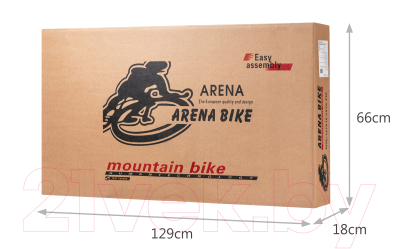 Велосипед Arena Flash 24 2024 (12, синий, разобранный, в коробке)