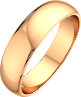 Кольцо обручальное из розового золота ZORKA 105008 (р.16.5) - 