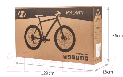 Велосипед Nialanti Bonnie 1.1 MD 24 2024 (12, фиолетовый, разобранный, в коробке)