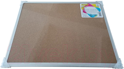 Информационная доска Silwerhof Пробковая 45x60см алюминиевая рама
