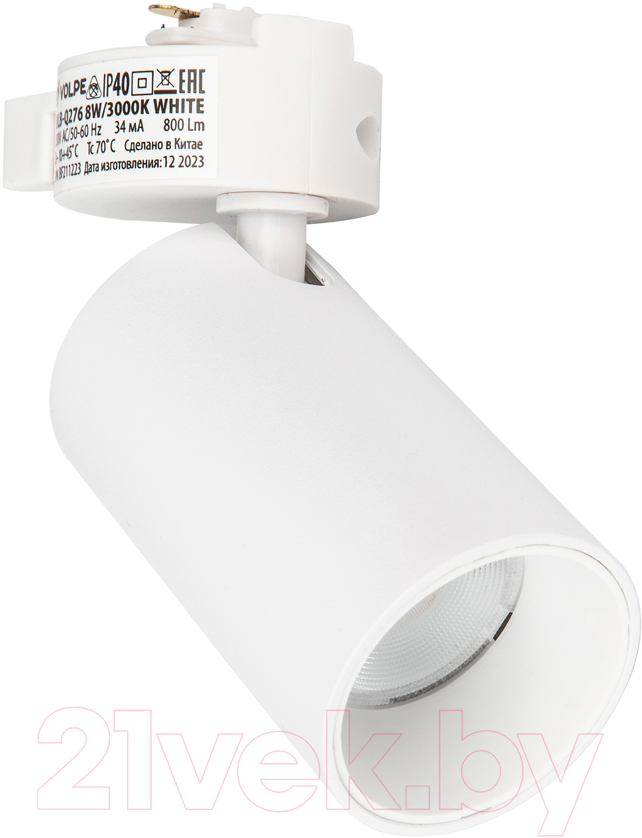 Трековый светильник Volpe ULB-Q276 8W/3000К White / UL-00011817