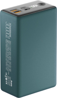 Портативное зарядное устройство Olmio QX-30 QuickCharge 30000mAh 22.5W / 044459 (темно-зеленый) - 
