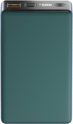 Портативное зарядное устройство Olmio QX-30 QuickCharge 30000mAh 22.5W / 044459 (темно-зеленый)