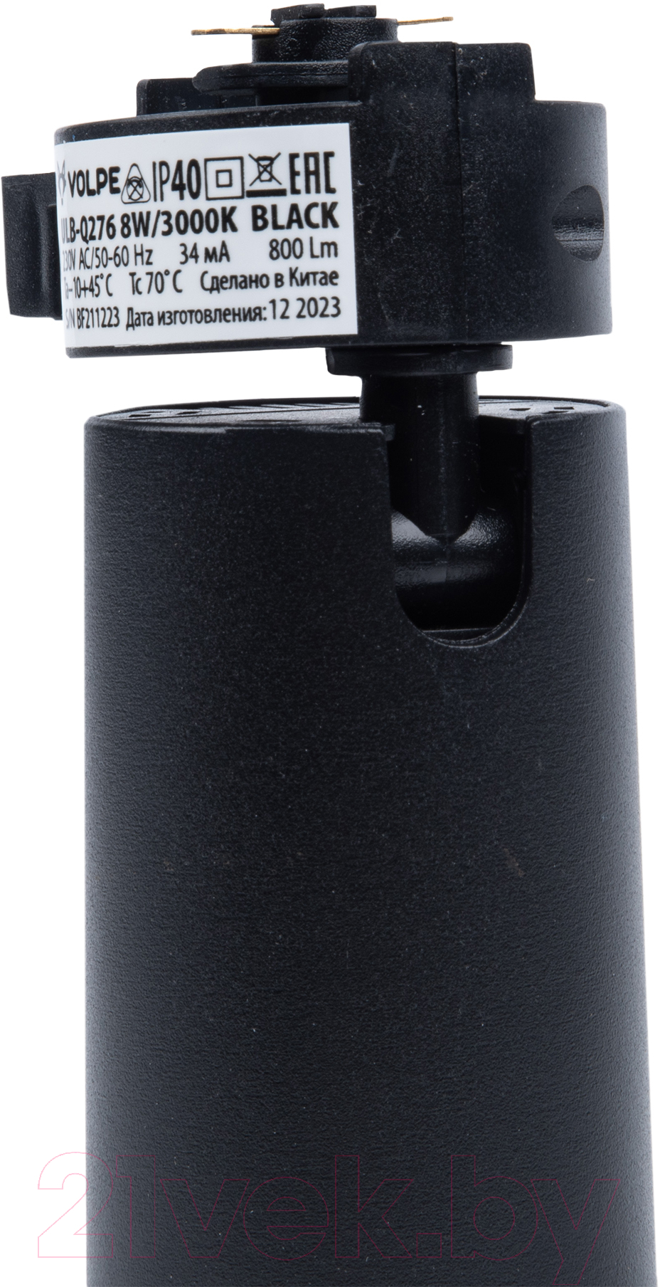 Трековый светильник Volpe ULB-Q276 8W/3000К Black / UL-00011816 — фото 6
