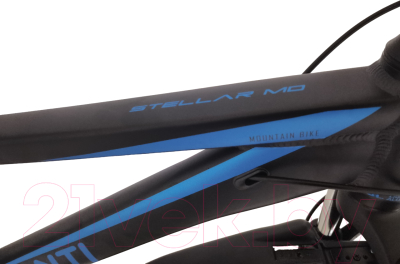 Велосипед Nialanti Stellar MD 26 2024 (13, черный/синий, разобранный, в коробке)