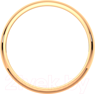 Кольцо обручальное из розового золота ZORKA 104006 (р.19)