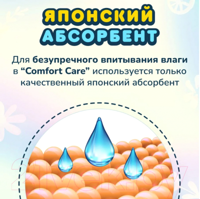 Подгузники-трусики детские Momi Comfort Care Mega M 6-11кг (72шт)
