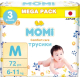 Подгузники-трусики детские Momi Comfort Care Mega M 6-11кг (72шт) - 