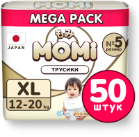 Подгузники-трусики детские Momi Comfort Care Mega XL 12-17 кг (50шт) - 