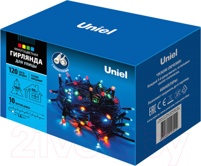 Светодиодная гирлянда Uniel ULD-S1000-120/TBK / UL-00003943