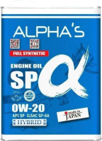 Моторное масло Alpha's 0W20 SP/CF GF-6A / 809444 (4л) - 