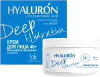 Крем для лица BelKosmex Hyaluron Deep Hydration Интенсивное увлажнение и лифтинг 40+ (48г) - 