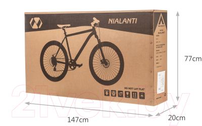 Велосипед Nialanti ForsaJ MD 29 2024 (19.5, серый матовый, разобранный, в коробке)