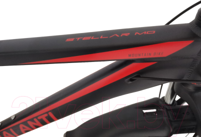 Велосипед Nialanti Stellar MD 26 2024 (16, черный/красный, разобранный, в коробке)