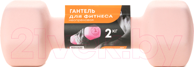 Гантель Maxiscoo Fit 2кг / MSF-LU-220723-2-PN (розовый)