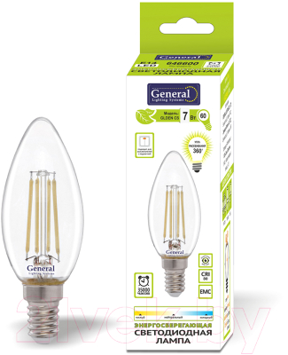 Лампа General Lighting GLDEN-CS-7-230-E14-4500 / 646600