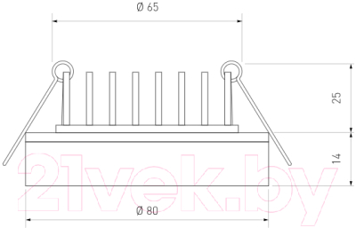 Точечный светильник Elektrostandard DSKR80 5W 3300K (чёрный)