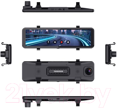 Видеорегистратор-зеркало TrendVision CarPlay Mirror (черный) — фото 4