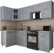 Готовая кухня Интерлиния Мила Gloss 60-12x25 (керамика/керамика/травертин серый) - 