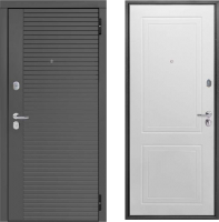 Входная дверь Guard Line сатин графит/эмалит белый (96x205, правая) - 