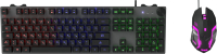 Клавиатура+мышь Oklick 500GMK (серый/черный) - 