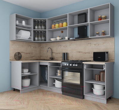 Купить Кухонный гарнитур Интерлиния Мила Gloss 60-12x25  