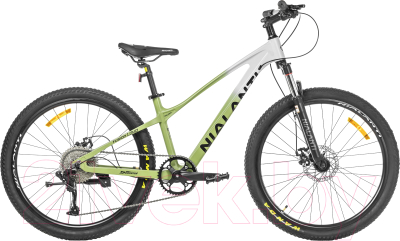 Велосипед Nialanti Fusion 1.0 MD 26 2024 (14, зеленый/серый, разобранный, в коробке)