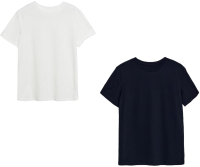Набор футболок Mark Formelle 302680-2 (р.164/170-84-90, белый/черный) - 