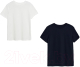 Набор футболок Mark Formelle 302680-2 (р.164/170-96-102, белый/черный) - 