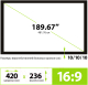 Миниатюра изображения товара Проекционный экран Cactus FrameExpert CS-PSFRE-420X236