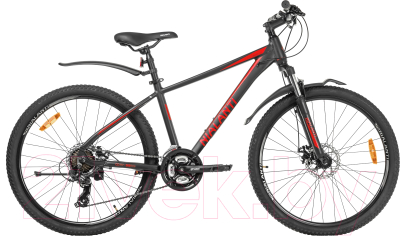 Велосипед Nialanti Stellar MD 26 2024 (13, черный/красный, разобранный, в коробке)
