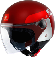 Мотошлем MT Helmets Street S Inboard (M, матовый  красный) - 