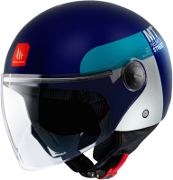 Мотошлем MT Helmets Street S Inboard (S, матовый синий) - 