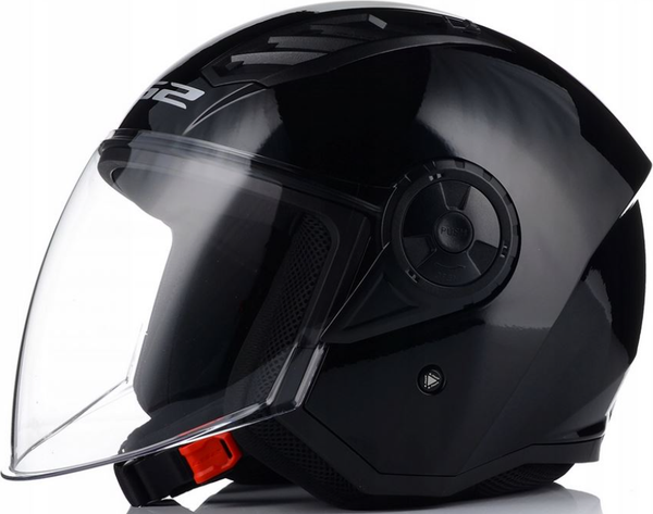 Мотошлем LS2 OF616 Airflow 2 Solid (XXL, черный)